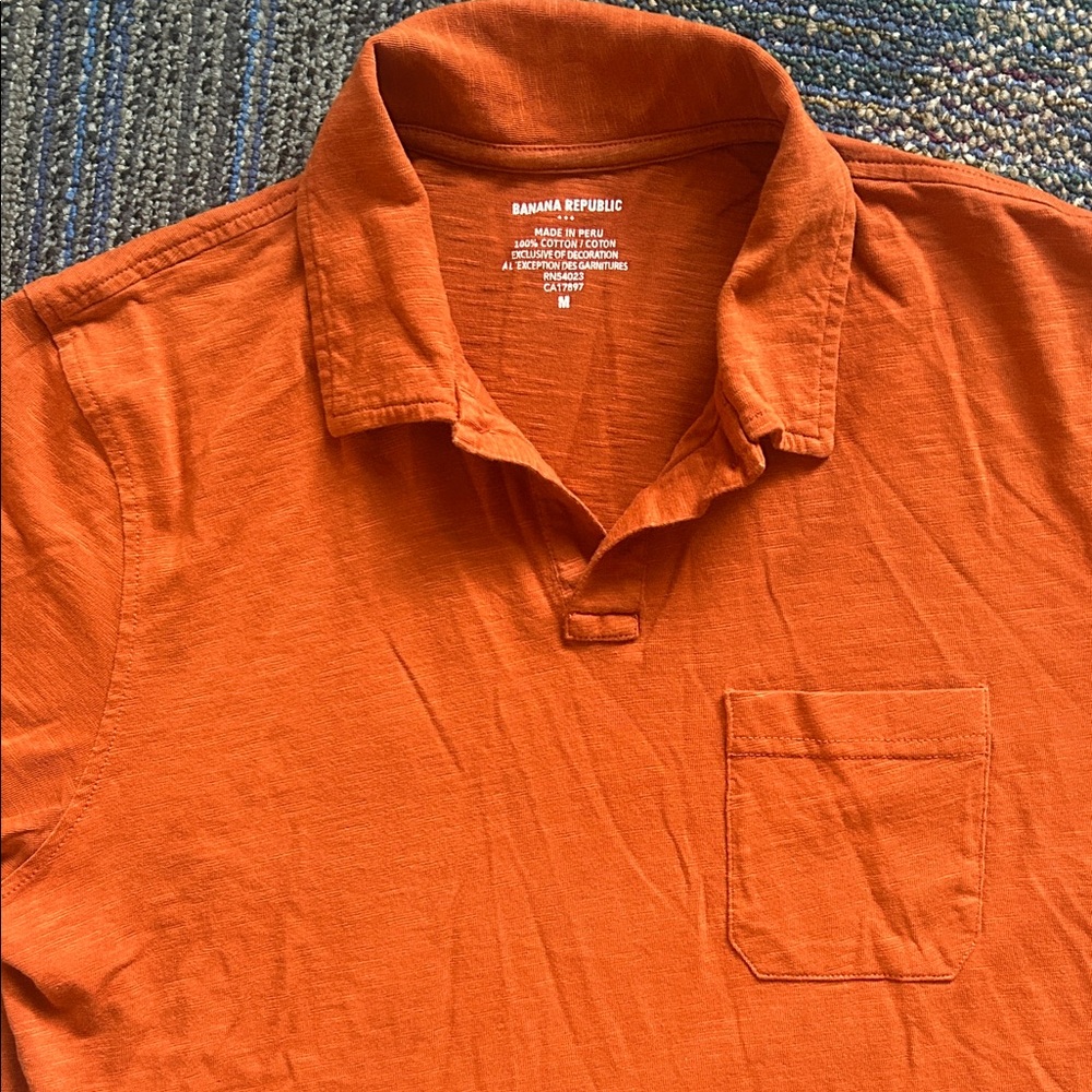 Banana Republic Orange Polo Shirt